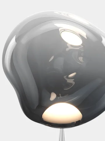 Melt Cone dikke vloerlamp LED 174,5 cm - Nikkel-zilverkleurig - Tom Dixon