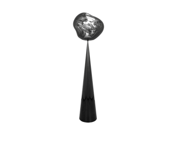 Melt Cone dikke vloerlamp LED 174,5 cm - Zilverkleurig - Tom Dixon