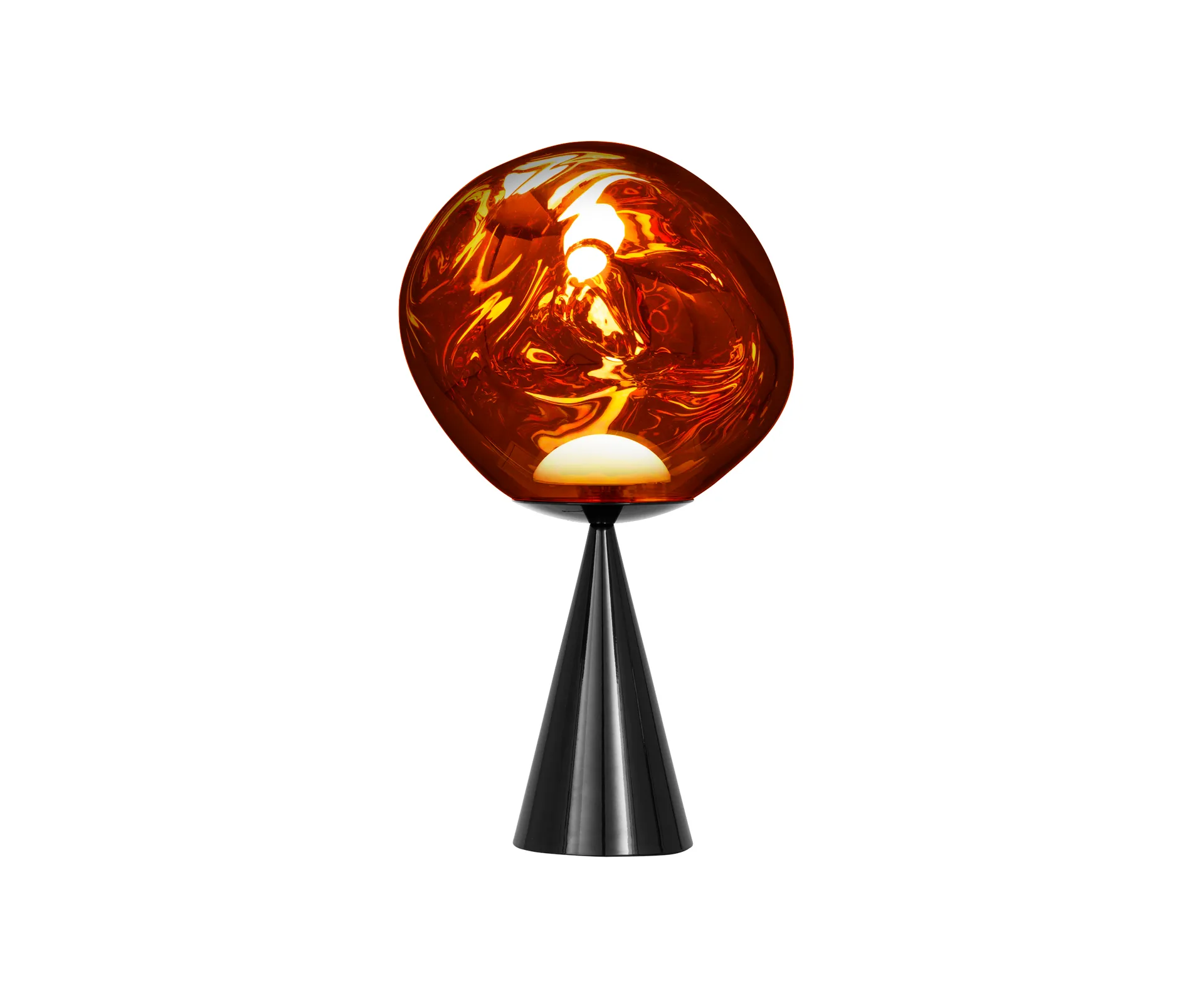 Melt Cone fat tafellamp LED 46,5 cm, Koper Tom Dixon