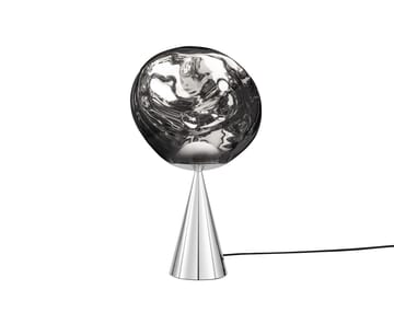 Melt Cone fat tafellamp LED 46,5 cm - Silver-silver - Tom Dixon