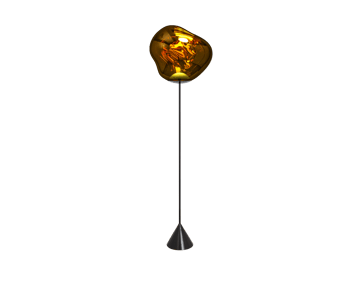 Melt Cone slim vloerlamp LED 180 cm - Goud - Tom Dixon