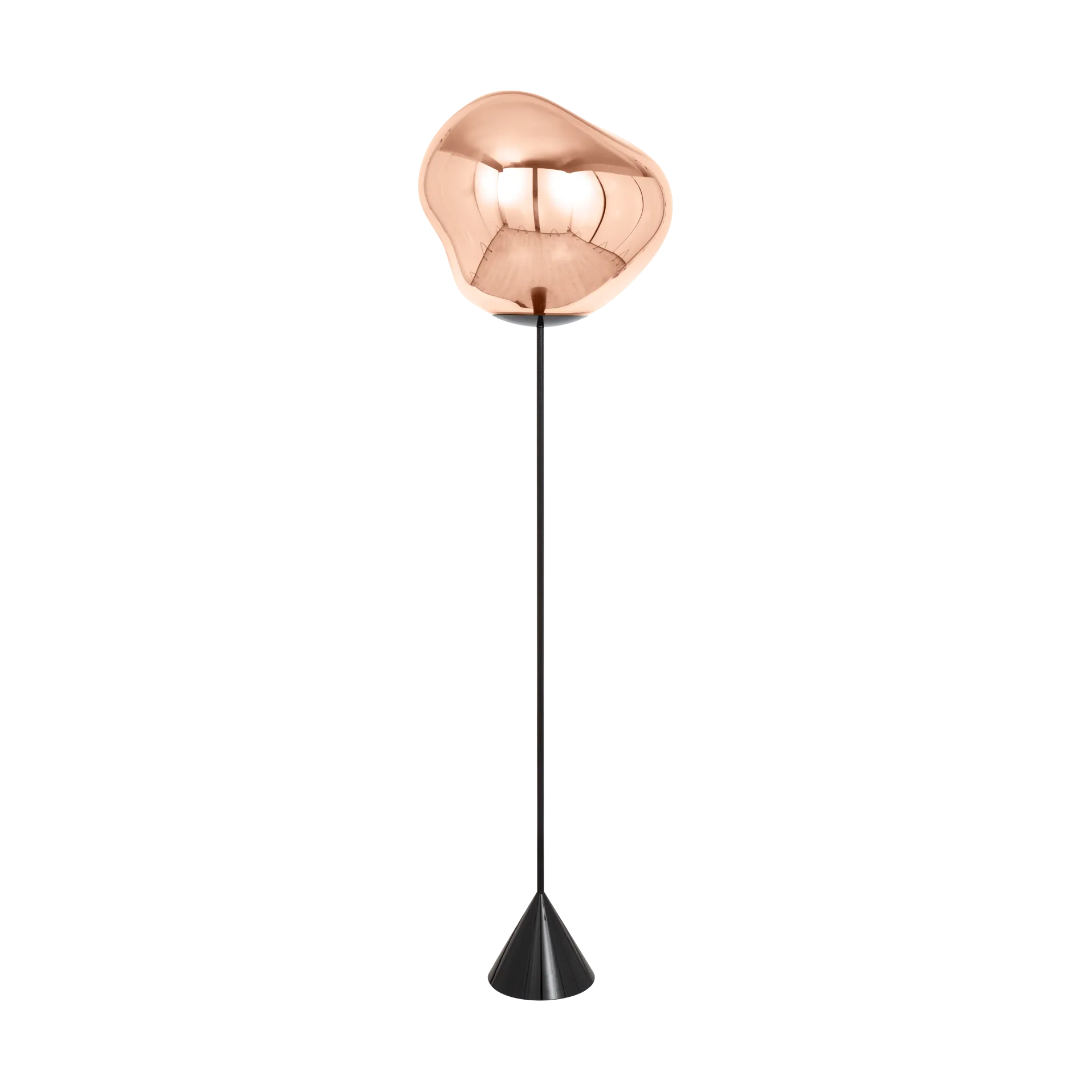 Melt Cone slim vloerlamp LED 180 cm, Koper Tom Dixon