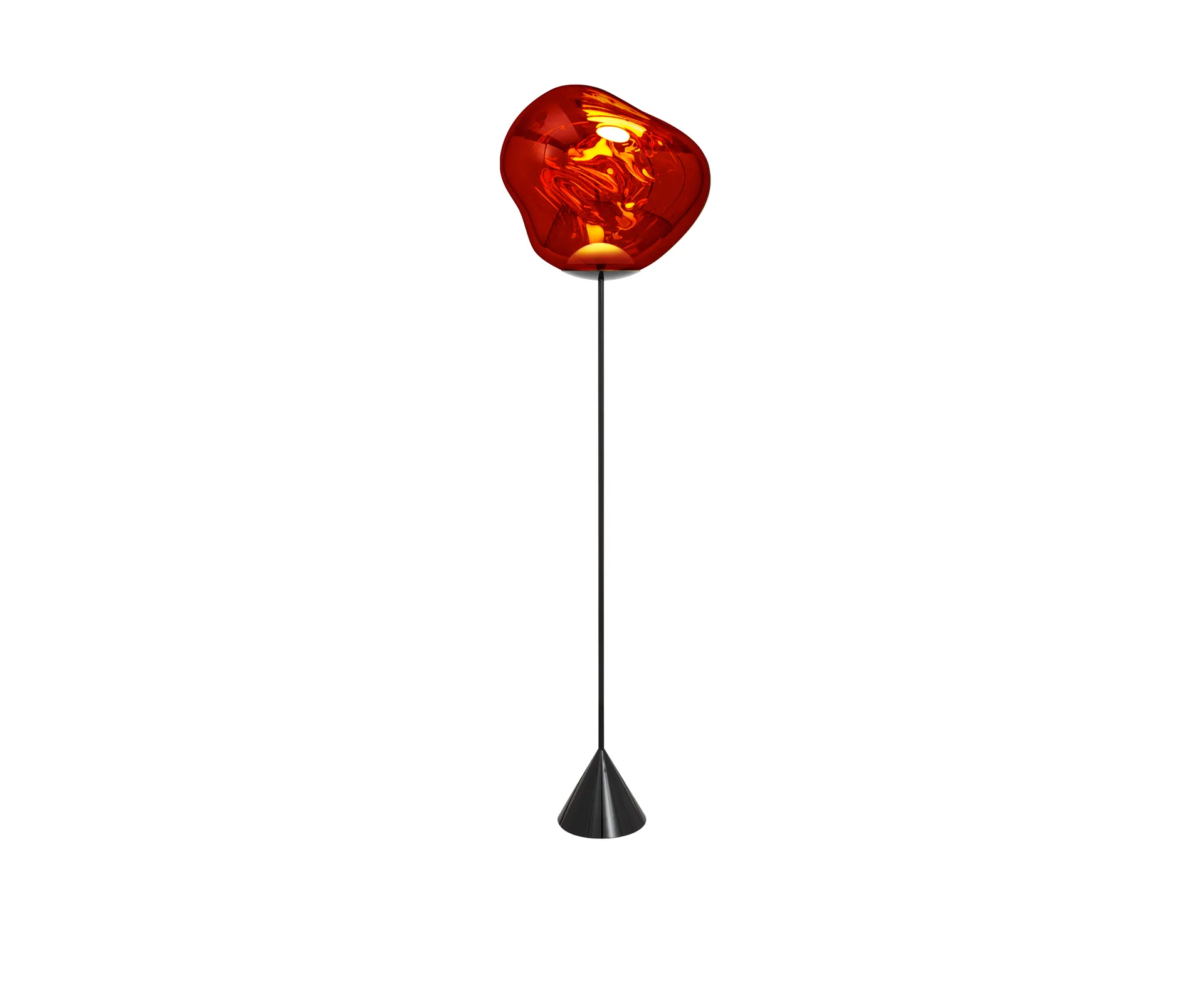 Melt Cone slim vloerlamp LED 180 cm, Koper Tom Dixon