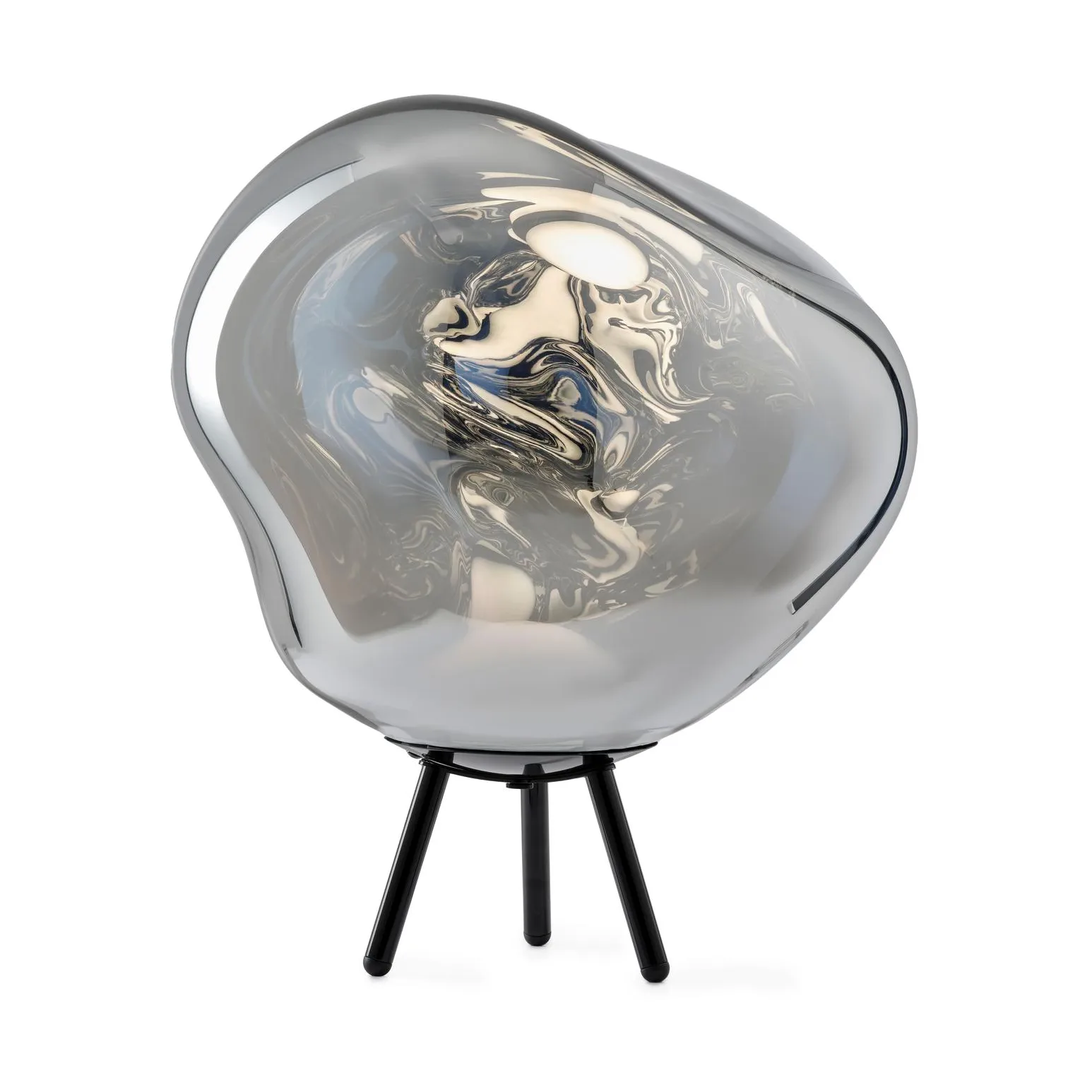 Melt Portable LED Large vloerlamp, Zilverkleurig Tom Dixon