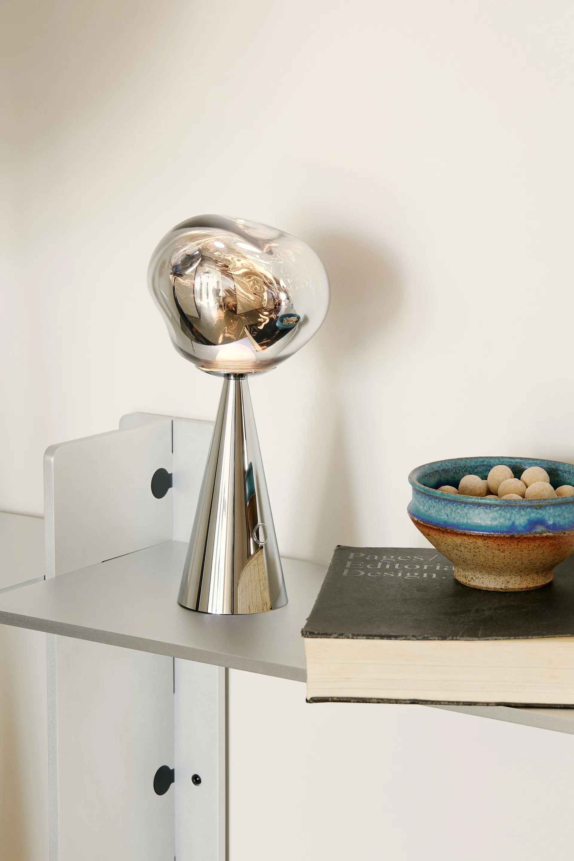 Melt Portable LED tafellamp 28,5 cm, Zilver Tom Dixon