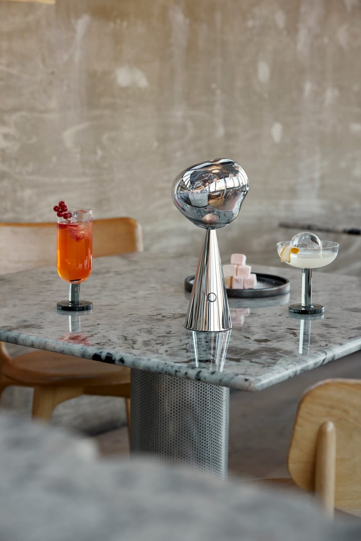 Melt Portable LED tafellamp 28,5 cm, Zilver Tom Dixon