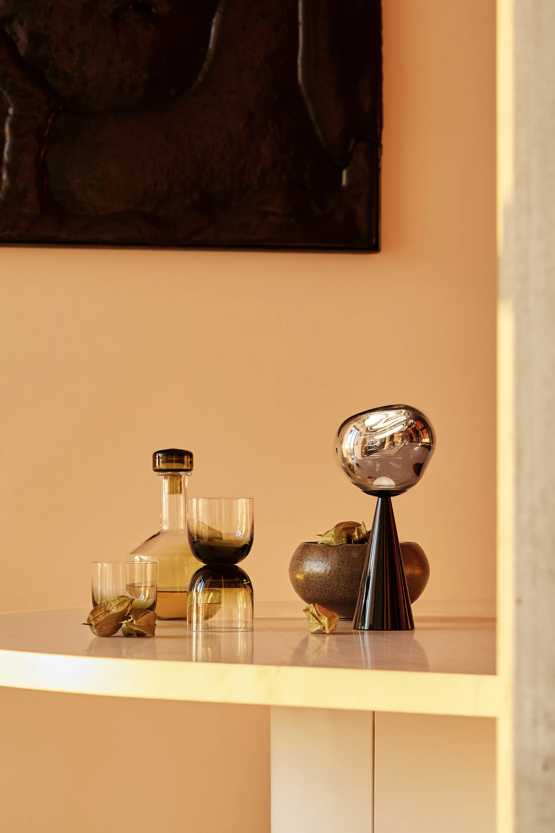 Melt Portable LED tafellamp 28,5 cm, Zwart Tom Dixon