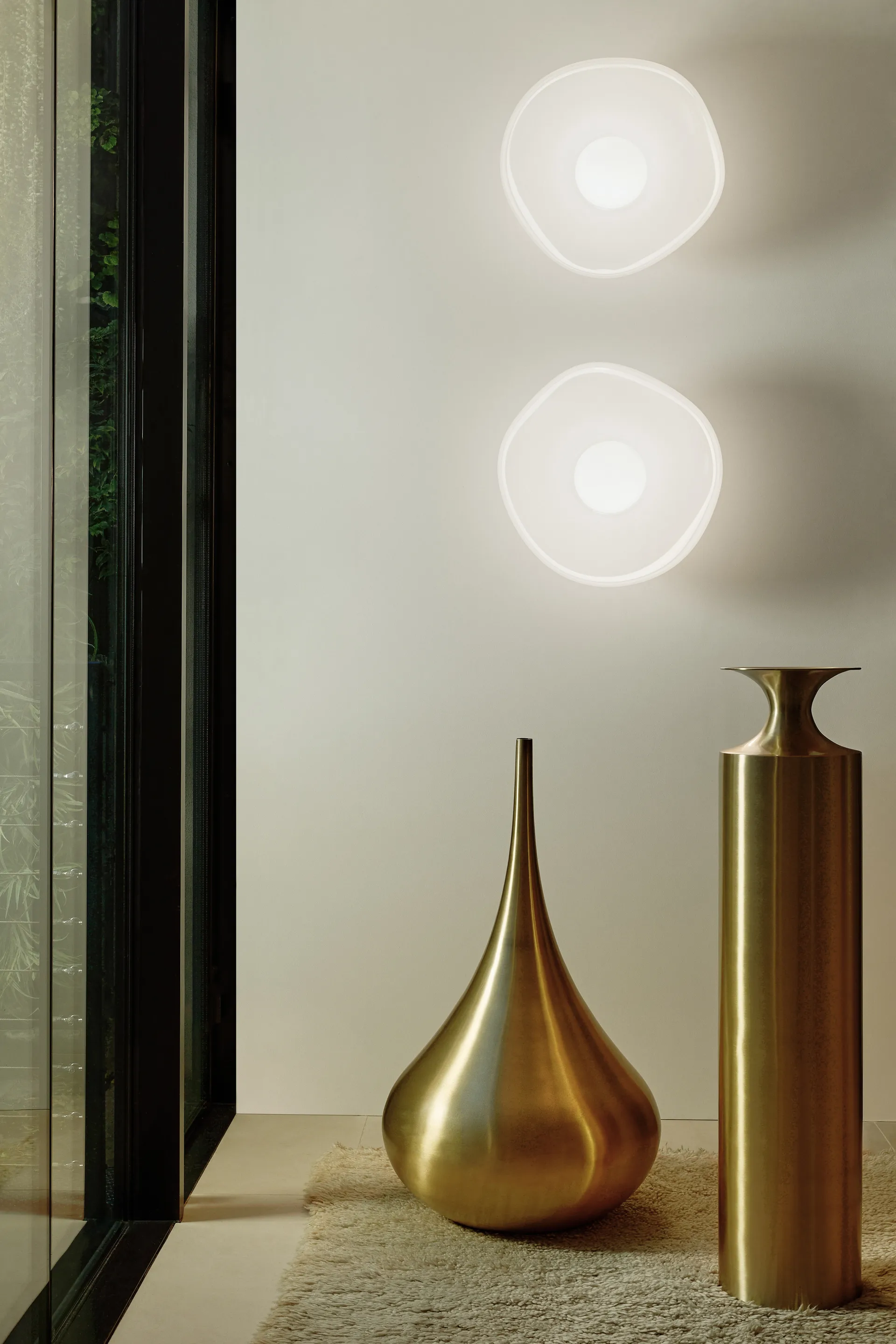 Melt Surface LED wandlamp, Opal-gold Tom Dixon