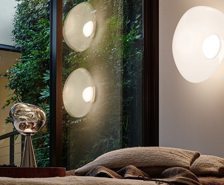 Melt Surface LED wandlamp, Opal-silver Tom Dixon