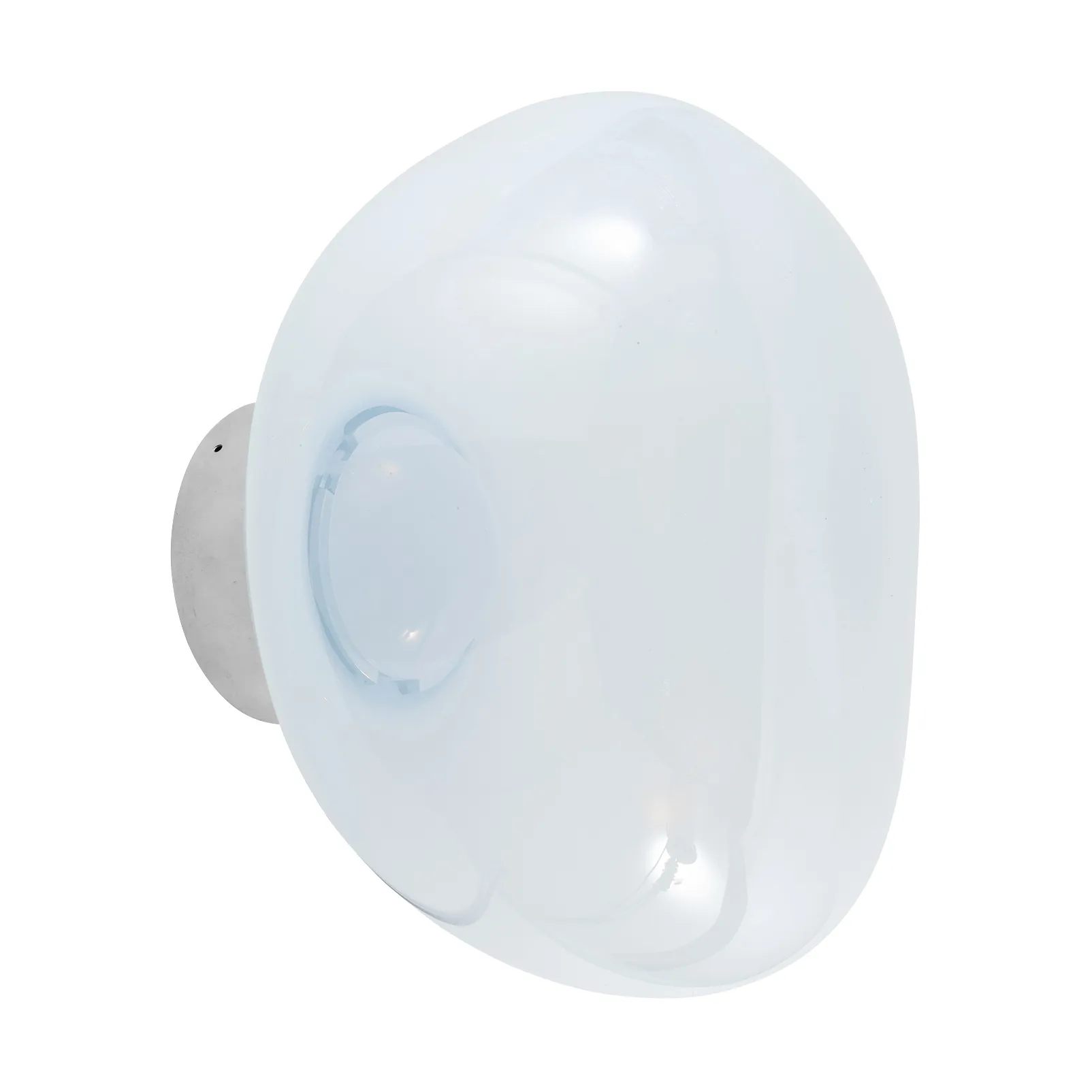 Melt Surface mini wandlamp LED 30 cm, Opal-silver Tom Dixon