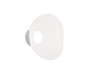 Melt Surface mini wandlamp LED 30 cm - Opal-silver - Tom Dixon