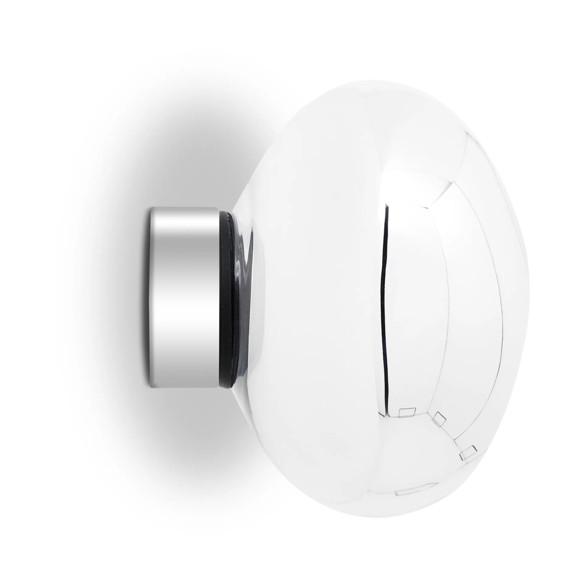 Melt Surface mini wandlamp LED 30 cm, Zilverkleurig Tom Dixon