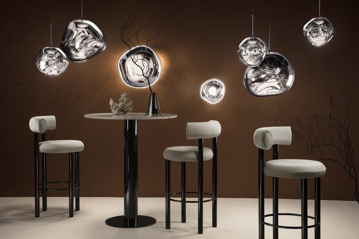 Melt Surface mini wandlamp LED 30 cm, Zilverkleurig Tom Dixon