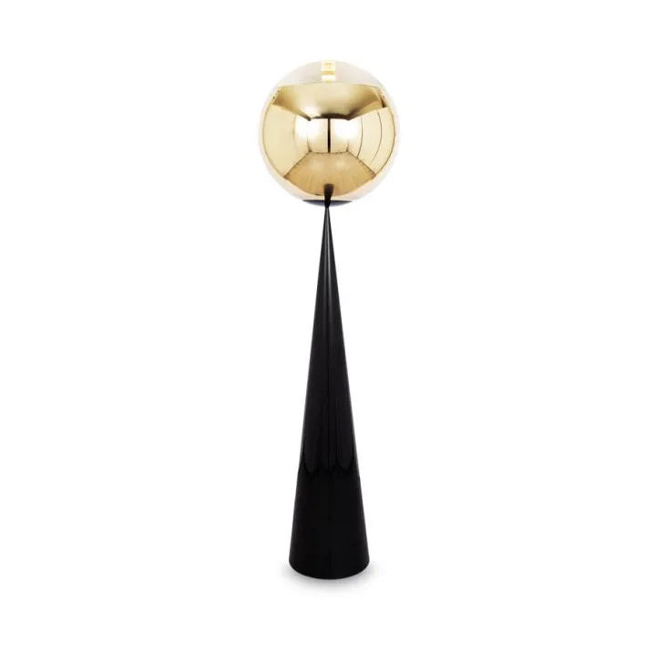 Mirror Ball fat vloerlamp LED 175,5 cm, Goud Tom Dixon