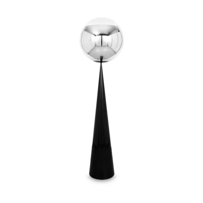 Mirror Ball fat vloerlamp LED 175,5 cm, Zilverkleurig Tom Dixon