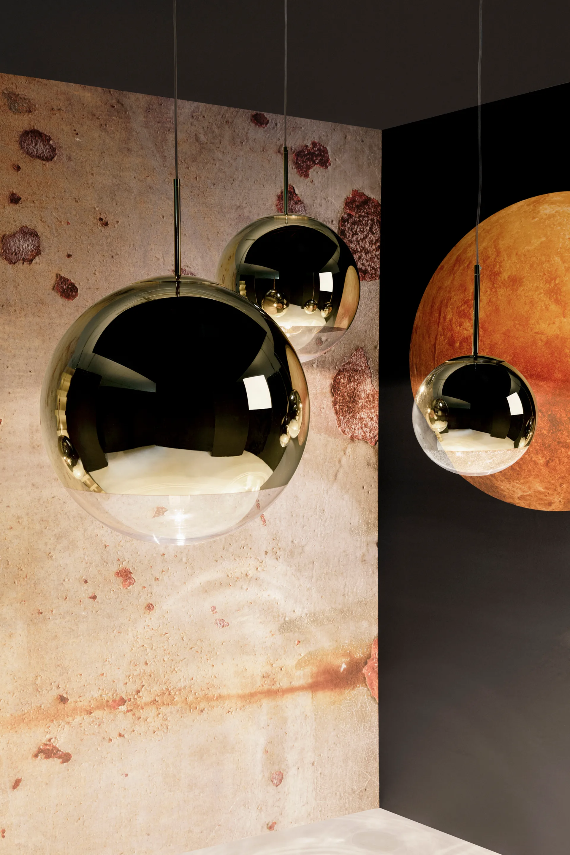 Mirror Ball hanglamp LED Ø50 cm, Gold Tom Dixon