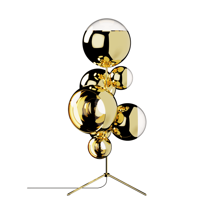 Mirror Ball kroonluchter vloerlamp LED 181 cm - Goud - Tom Dixon
