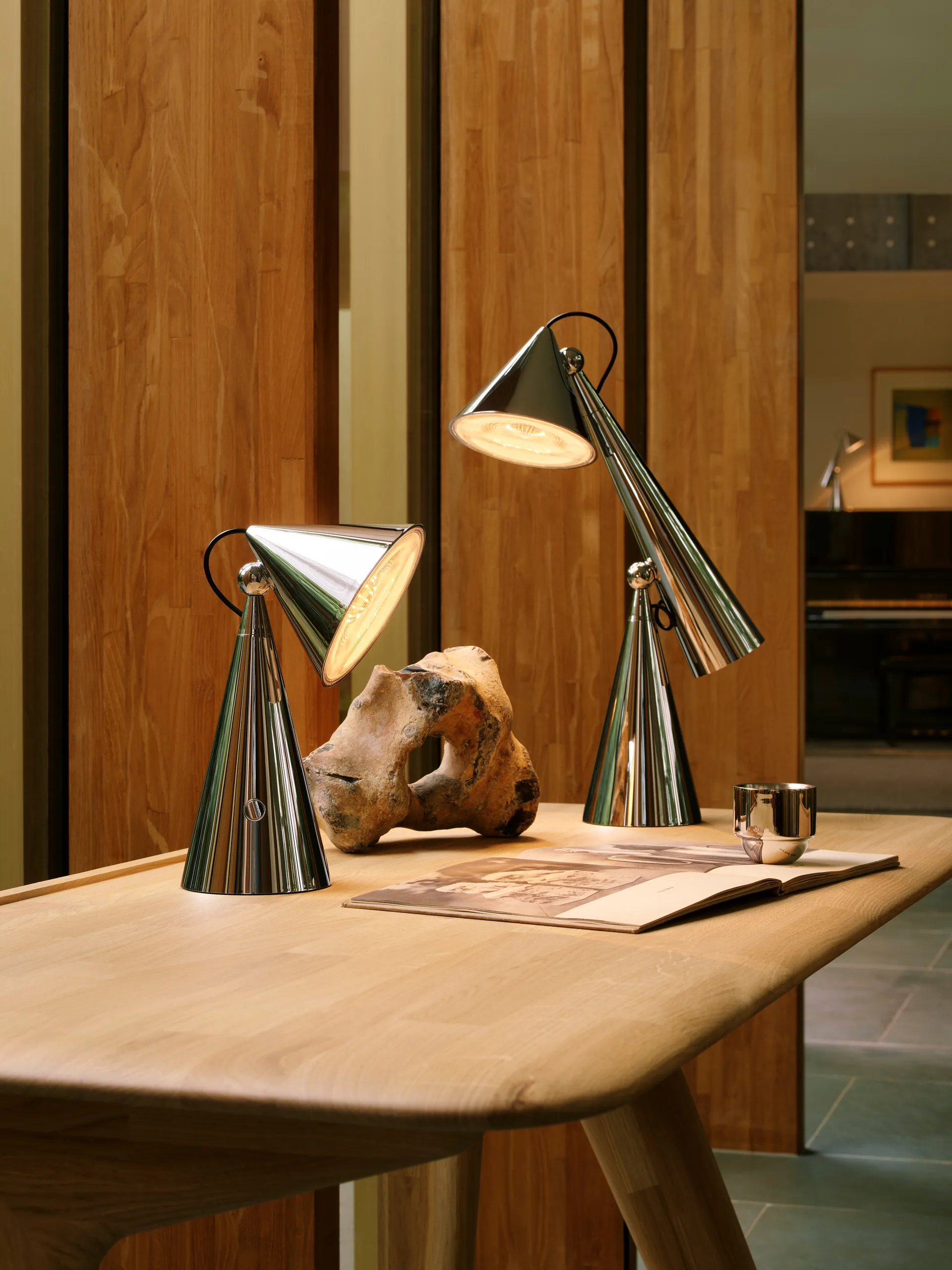 Pose Portable LED tafellamp, Zilverkleurig Tom Dixon