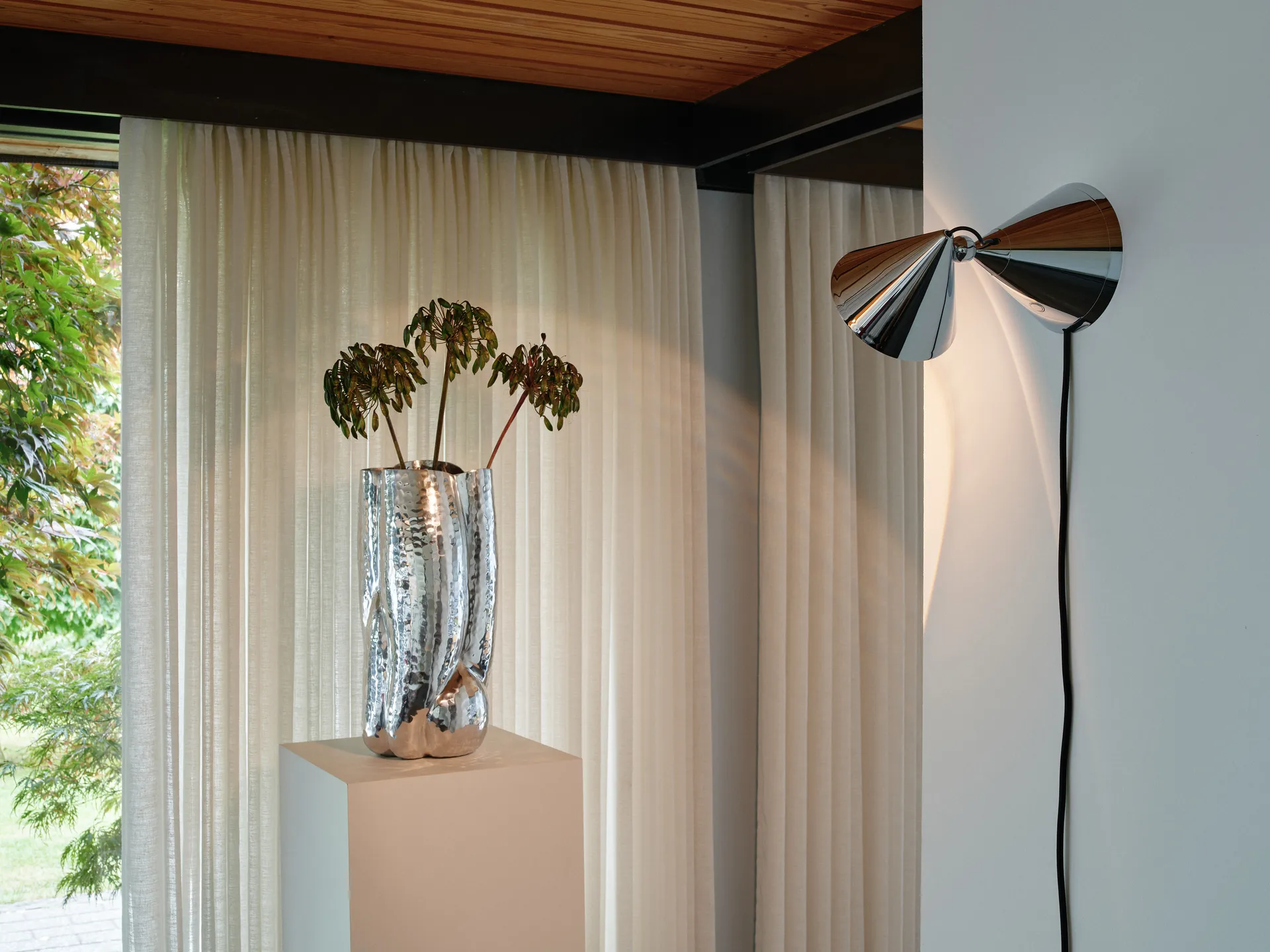 Pose Surface wandlamp, Silver Tom Dixon