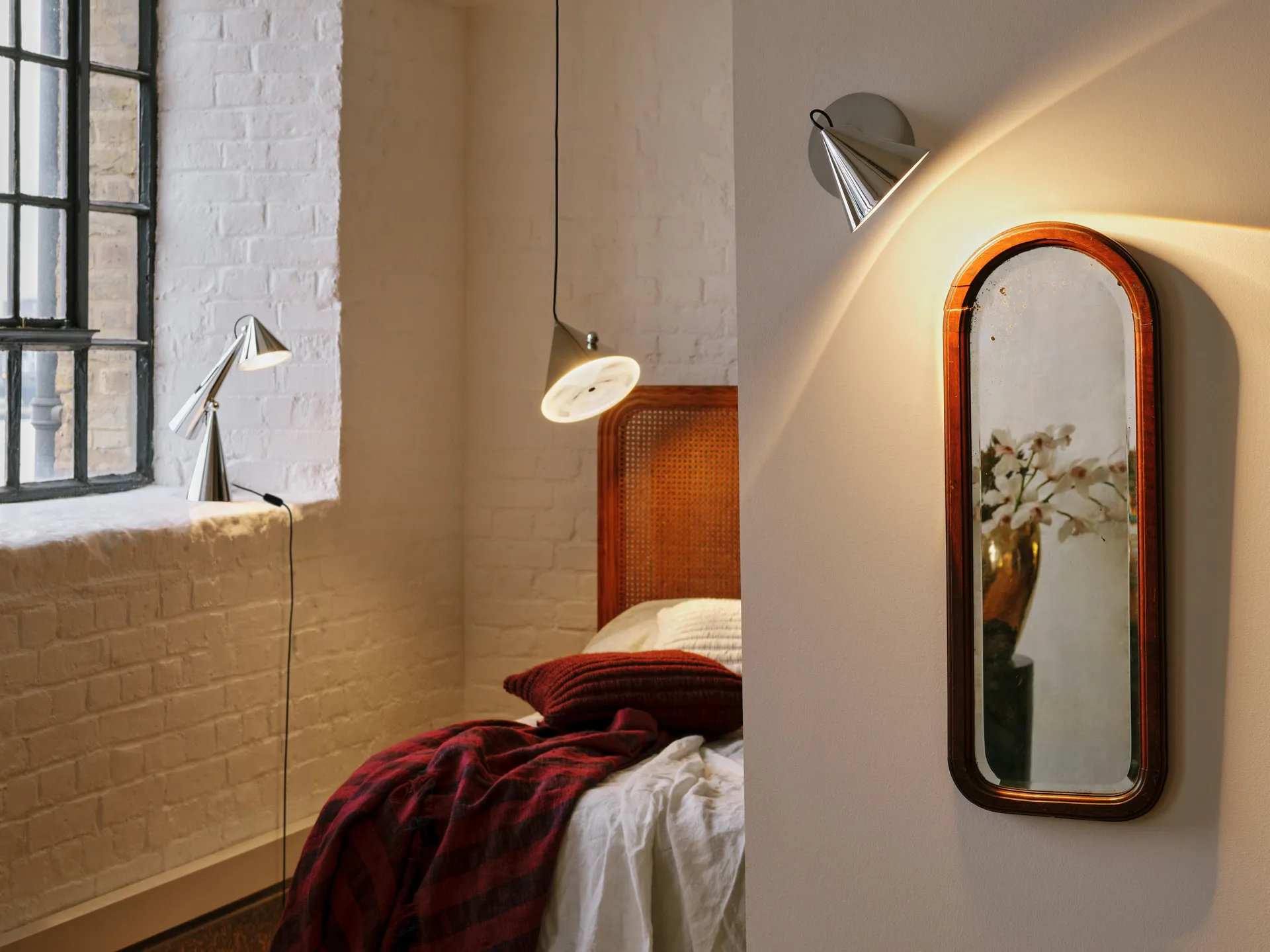 Pose Surface wandlamp, Silver Tom Dixon