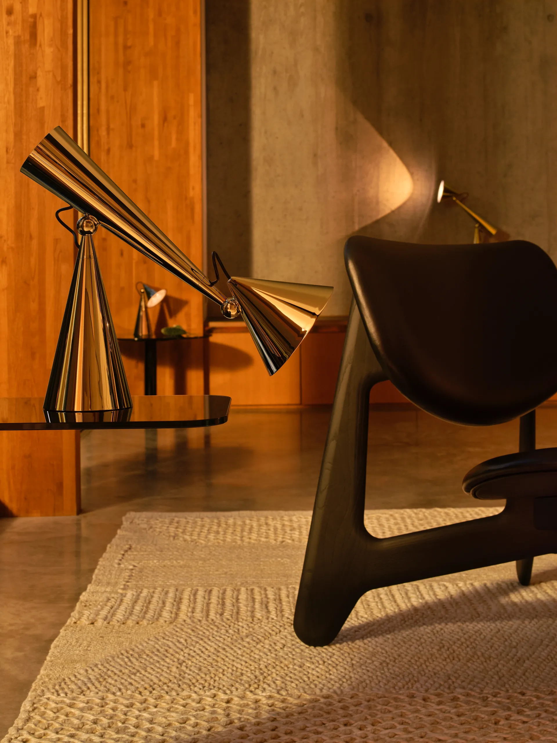 Pose Task LED tafellamp, Goud Tom Dixon