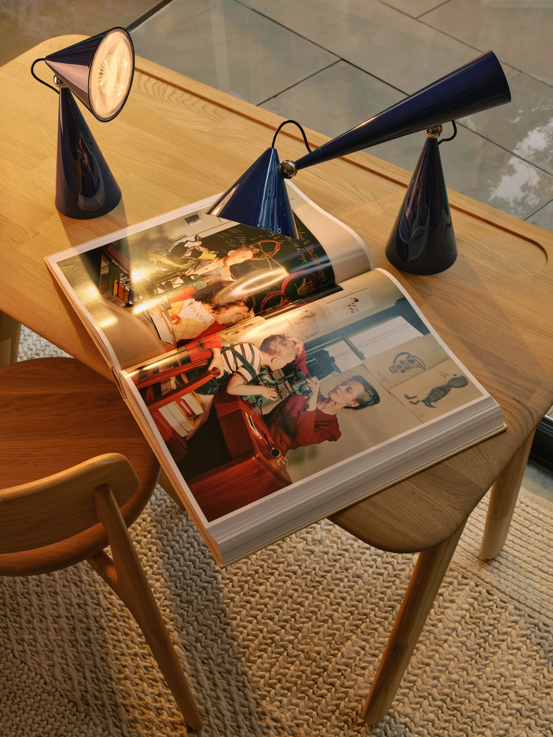 Pose Task LED tafellamp, Indigo Tom Dixon