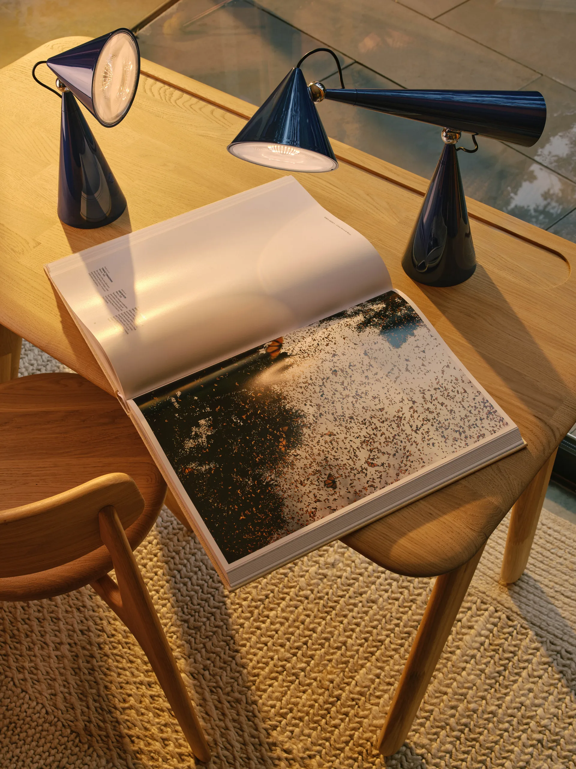 Pose Task LED tafellamp, Indigo Tom Dixon