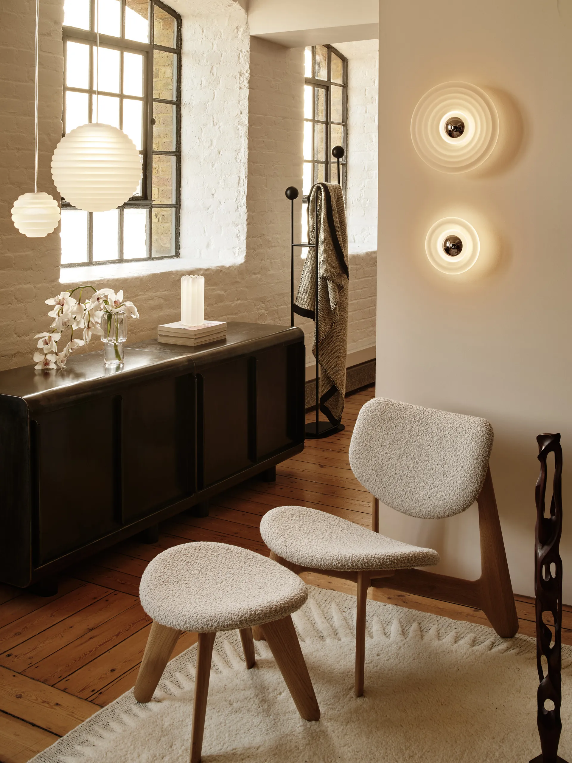 Press Sphere hanglamp LED Ø30 cm, Frosted Tom Dixon