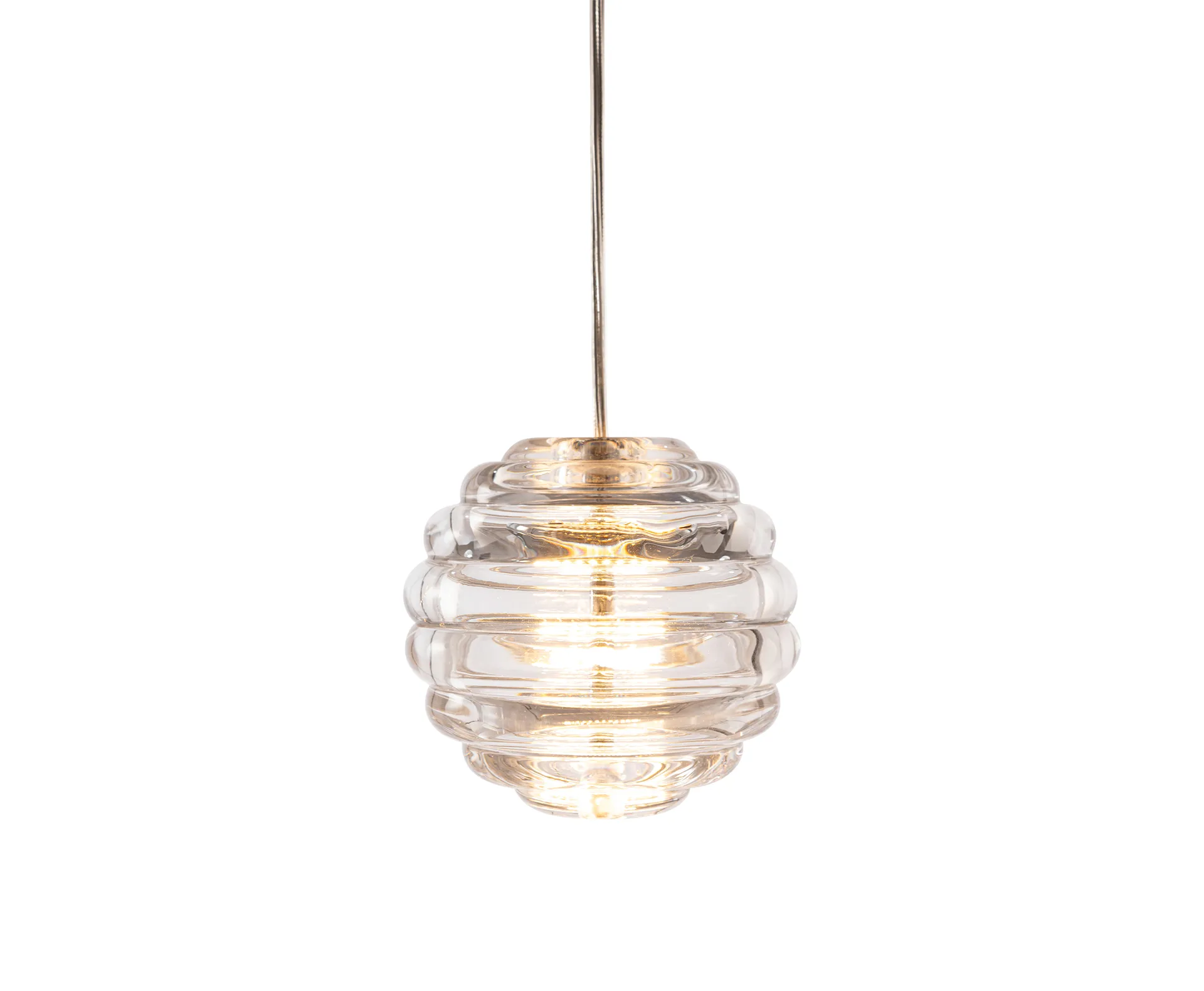 Press Sphere mini hanglamp LED Ø14,5 cm, Helder Tom Dixon