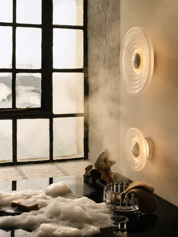 Press Surface wandlamp large LED 35 cm - Frosted - Tom Dixon