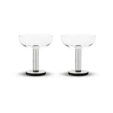 Puck coupeglas 17,5 cl 2-pack - Clear - Tom Dixon