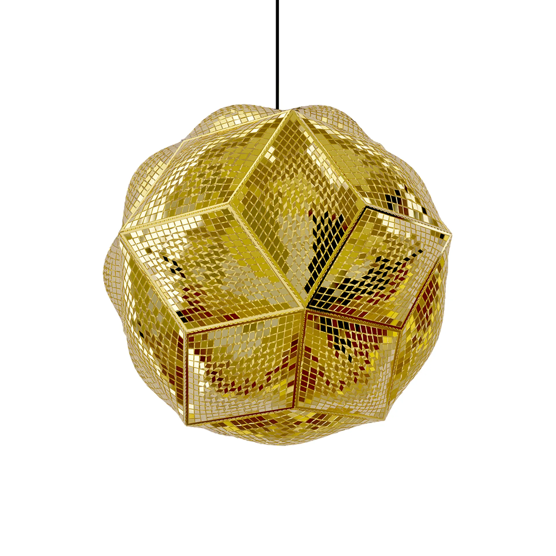 Puff Pendant hangende plafondlamp Ø45 cm, Messing Tom Dixon