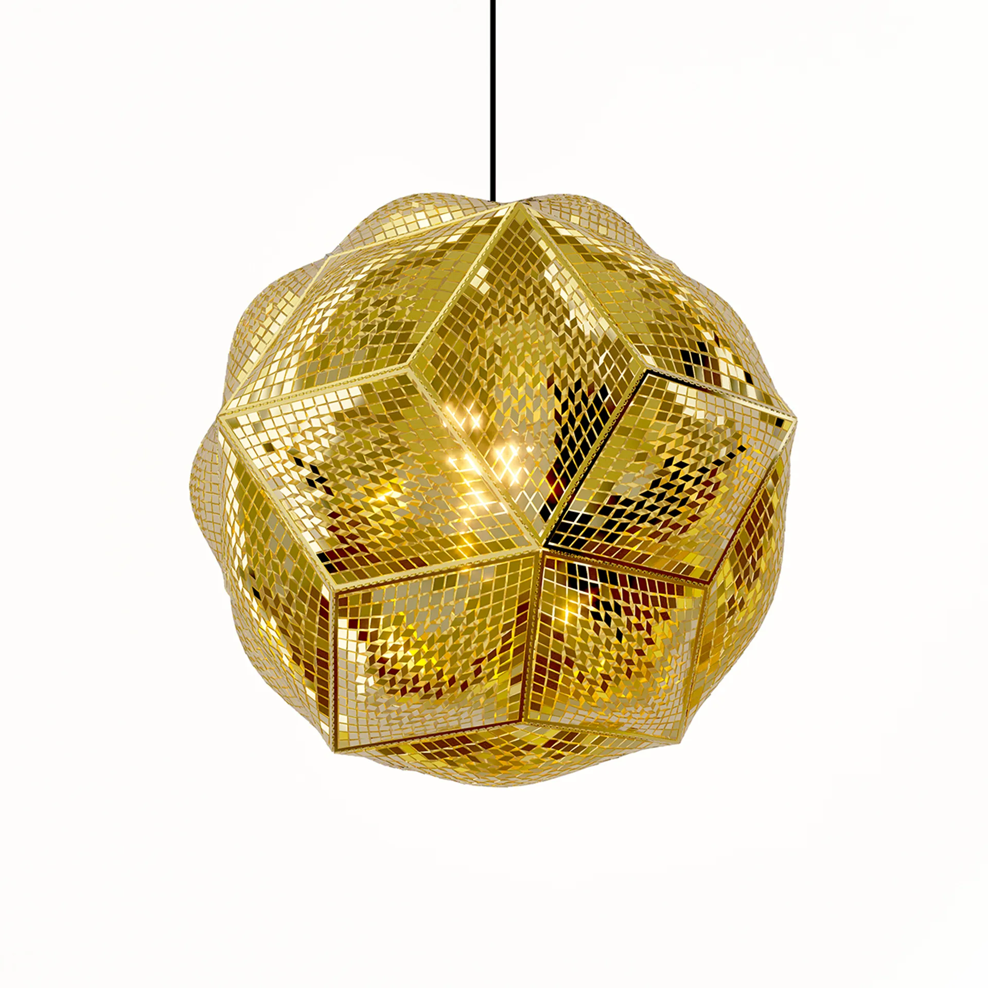 Puff Pendant hangende plafondlamp Ø45 cm, Messing Tom Dixon