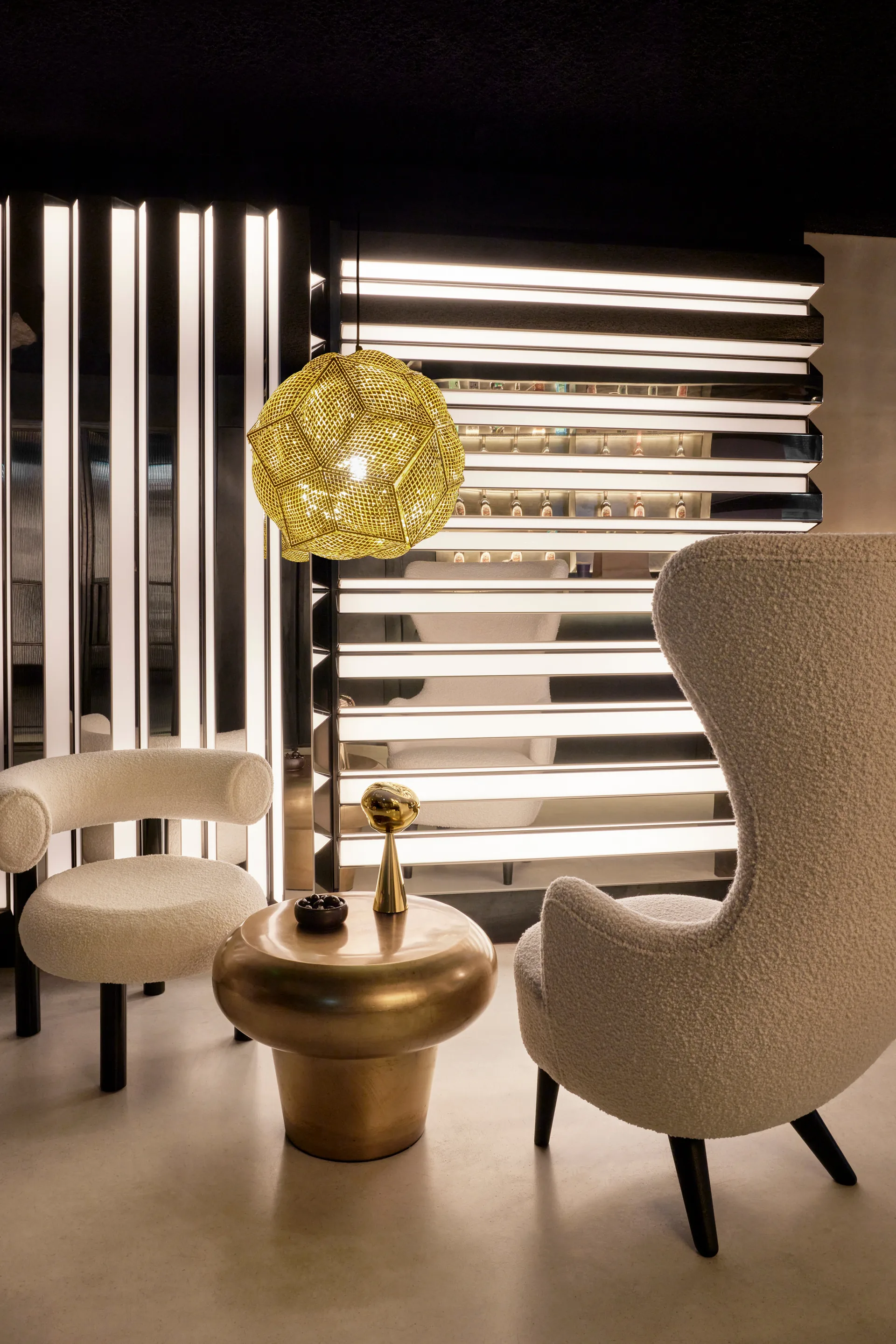 Puff Pendant hangende plafondlamp Ø45 cm, Messing Tom Dixon