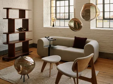 Ridge kussen 45x45 cm - Burgundy - Tom Dixon