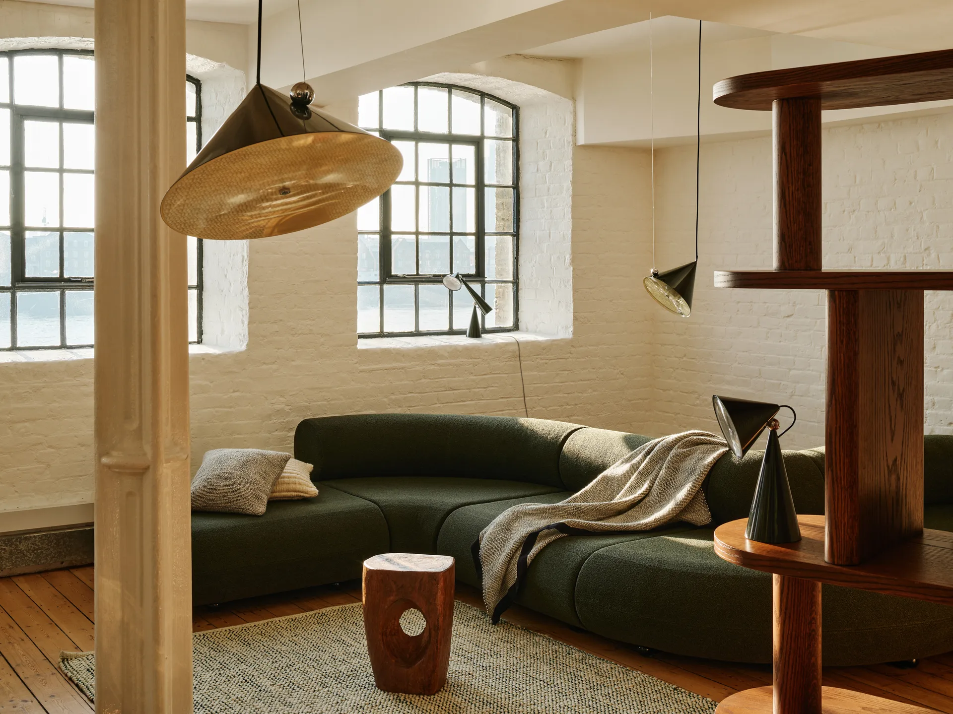 Ridge kussen 45x45 cm, Natural Tom Dixon