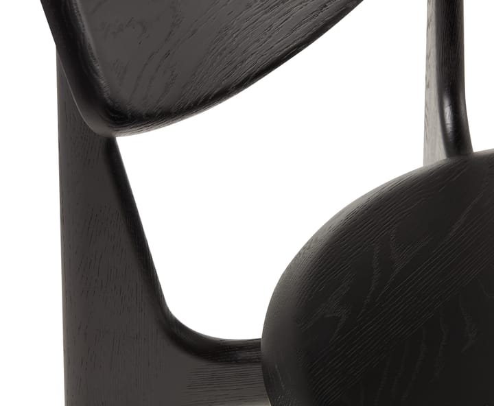 Slab Dining stoel, Zwart Tom Dixon