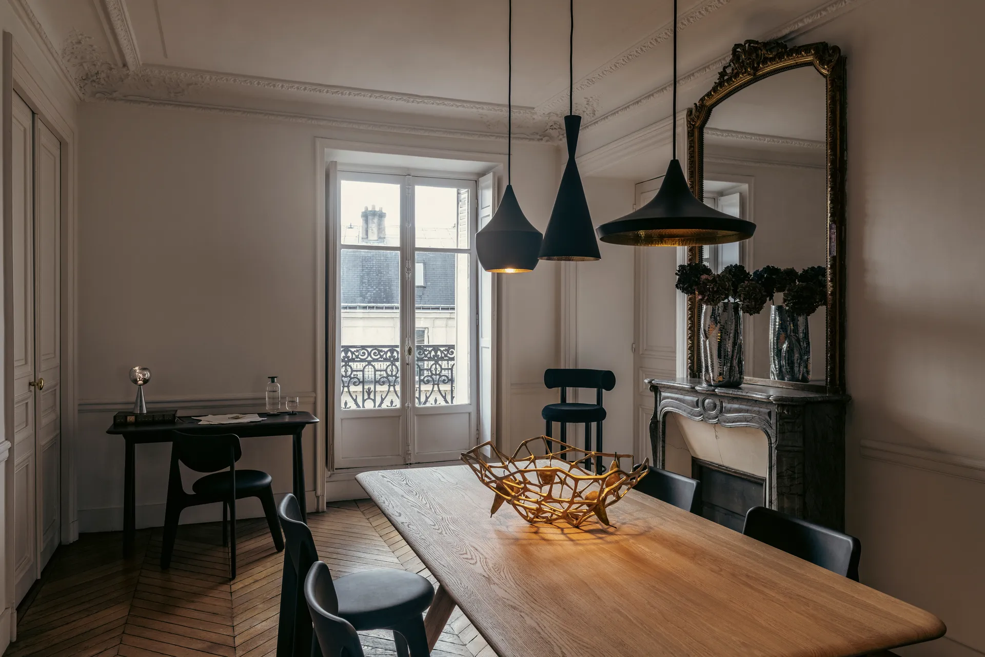 Slab Individual bureau 60x120 cm, Zwarte eik Tom Dixon