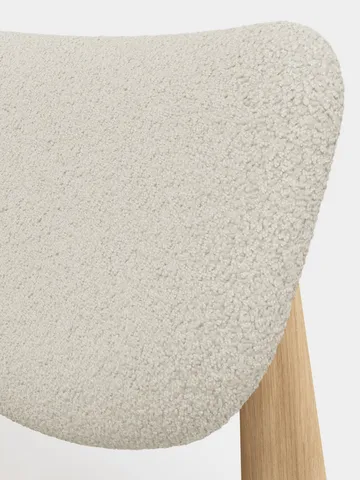 Slab loungestoel gestoffeerde zitting - Natural brushed oak-Elle 0200 CMHR Natural - Tom Dixon