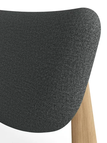 Slab loungestoel gestoffeerde zitting - Natural brushed oak-Hallingdal 0130 mid grey - Tom Dixon