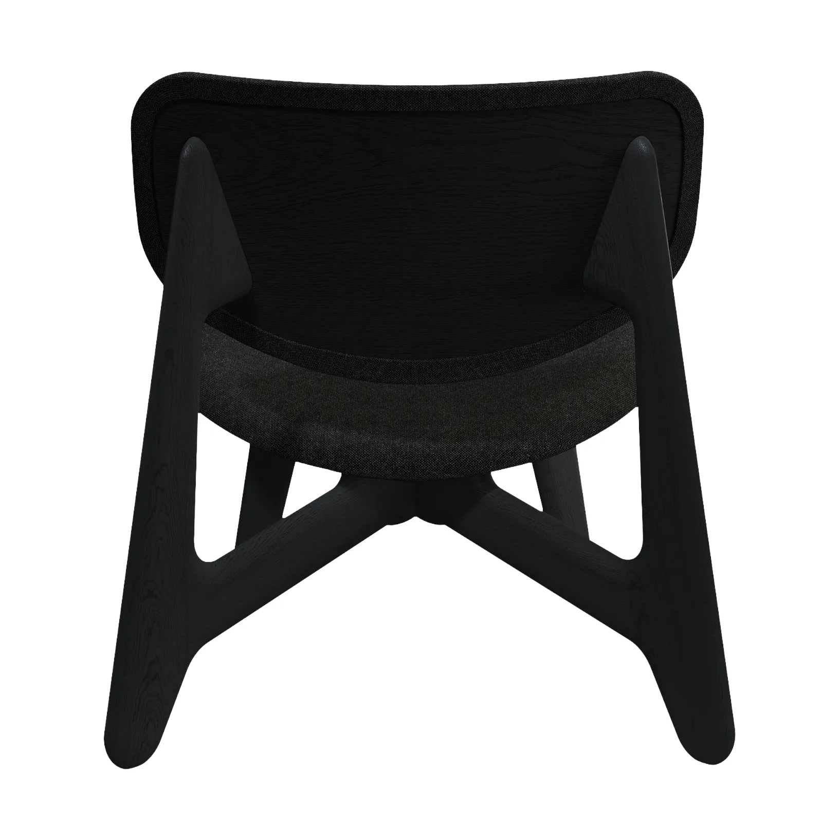 Slab loungestoel gestoffeerde zitting, Natural brushed oak-Hallingdal 0180 CMHR Tom Dixon