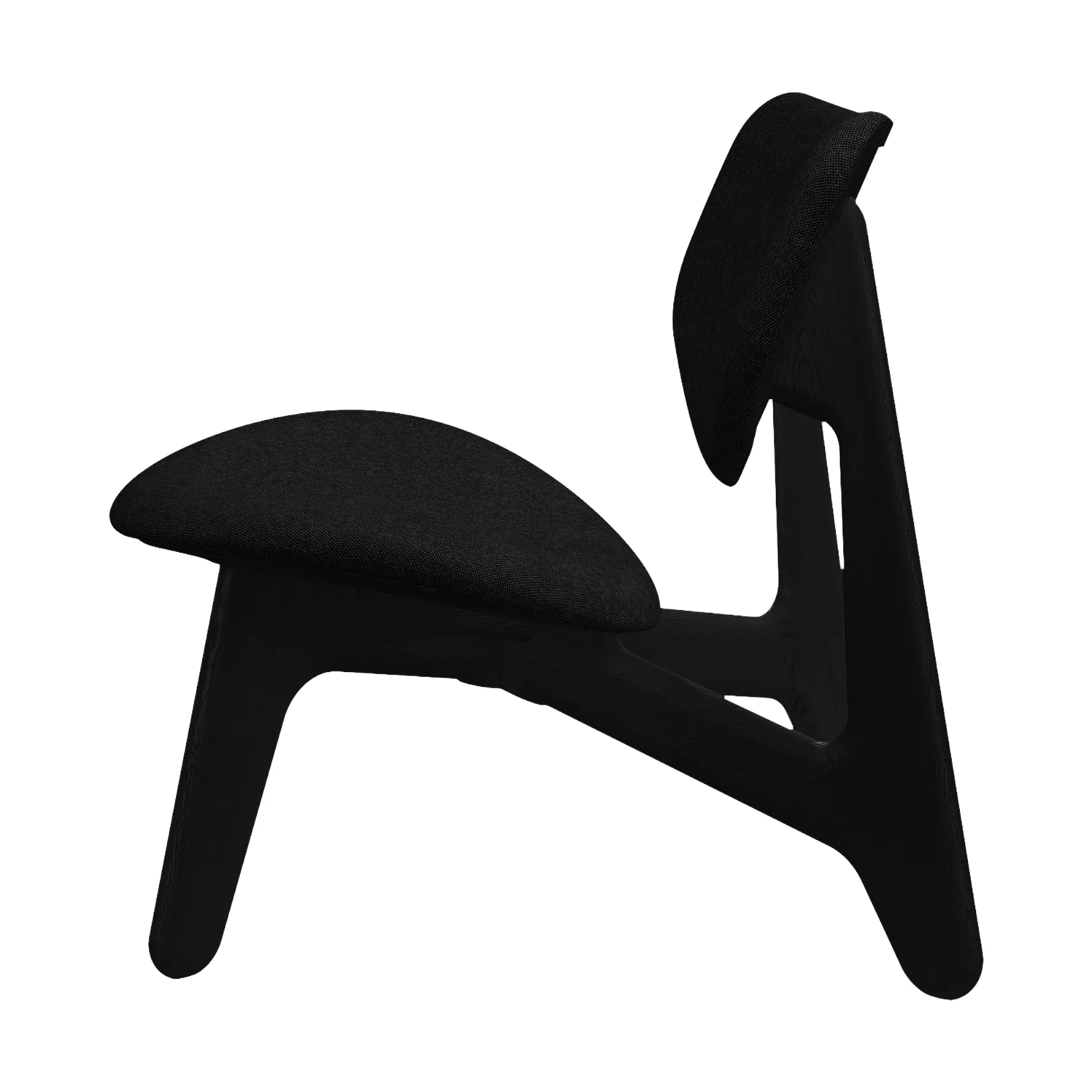 Slab loungestoel gestoffeerde zitting, Natural brushed oak-Hallingdal 0180 CMHR Tom Dixon