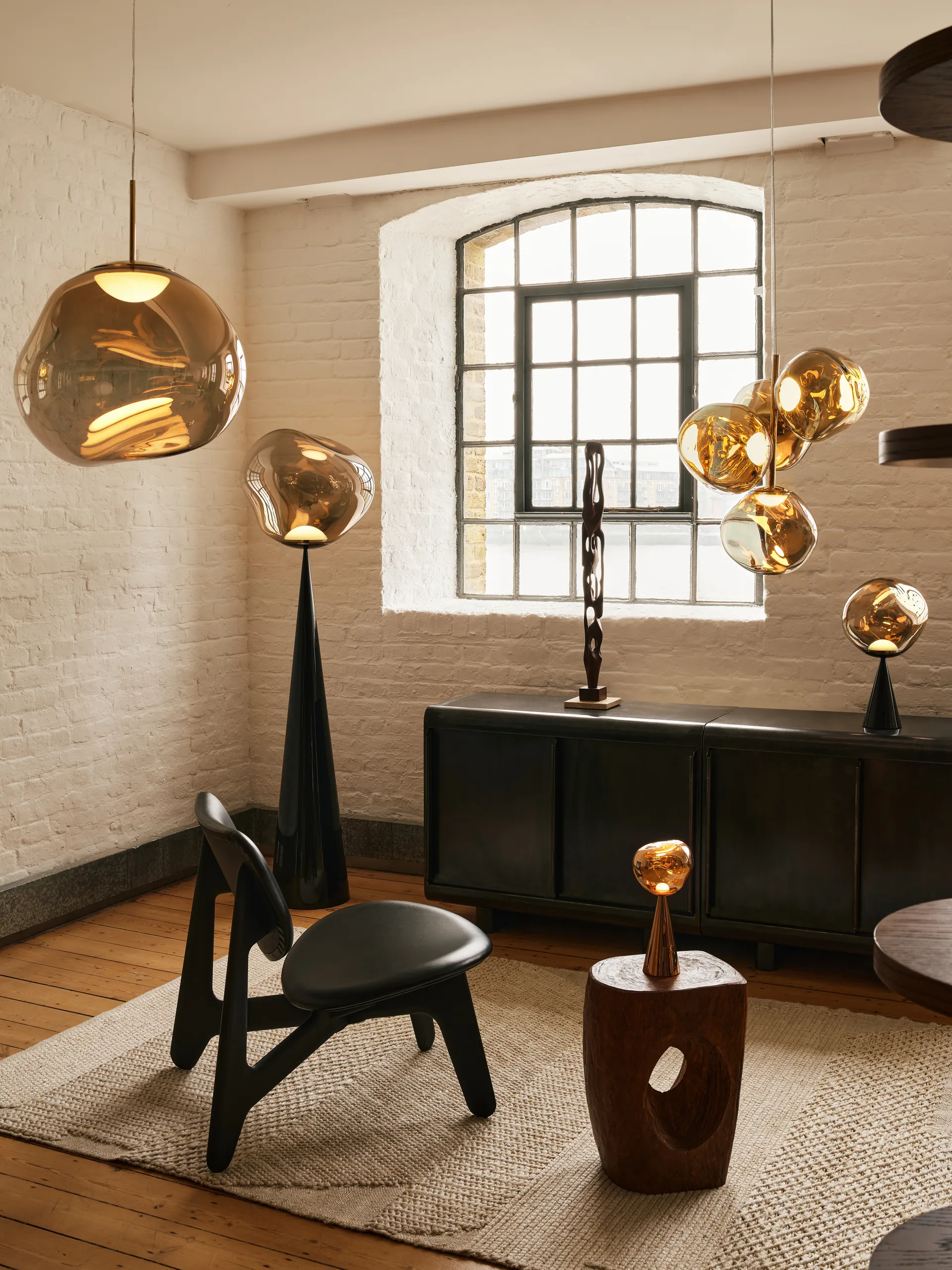 Smelttegellamp LED, Brons Tom Dixon