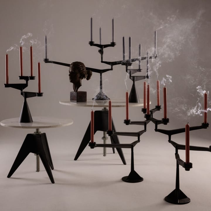 Spin kandelaar houder mini, Zwart Tom Dixon