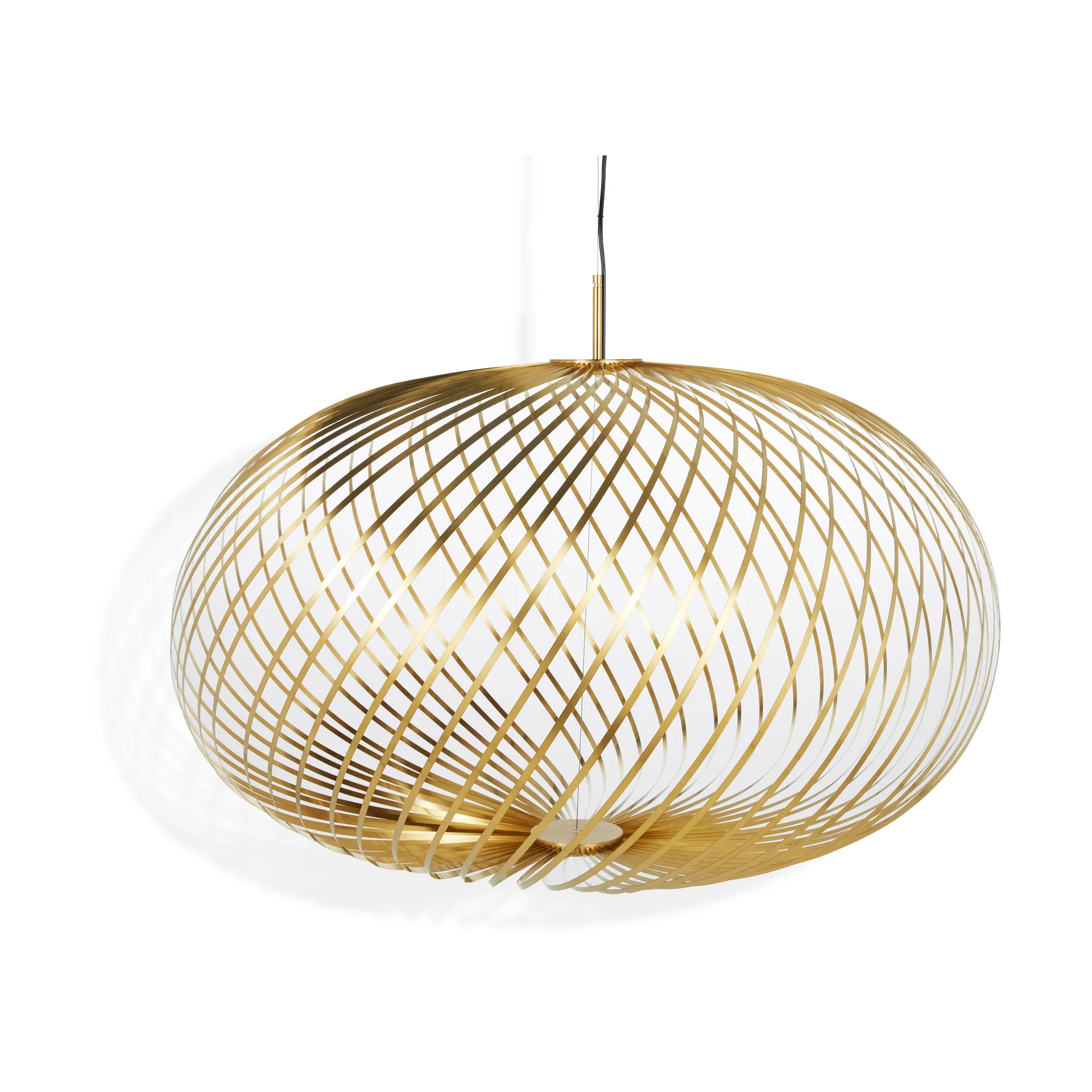 Spring hanglamp LED messing, Groot Tom Dixon