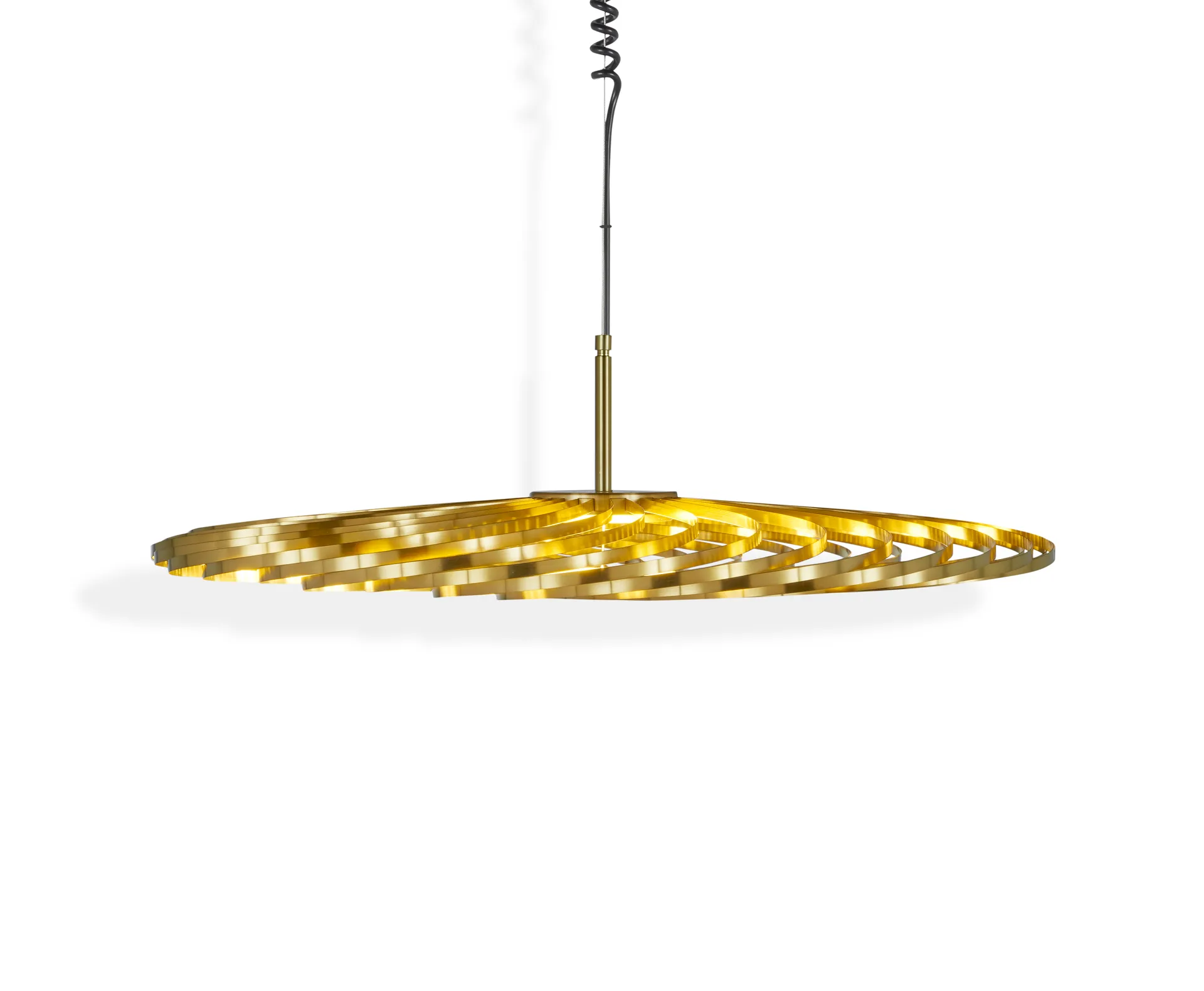 Spring hanglamp LED messing, Klein Tom Dixon
