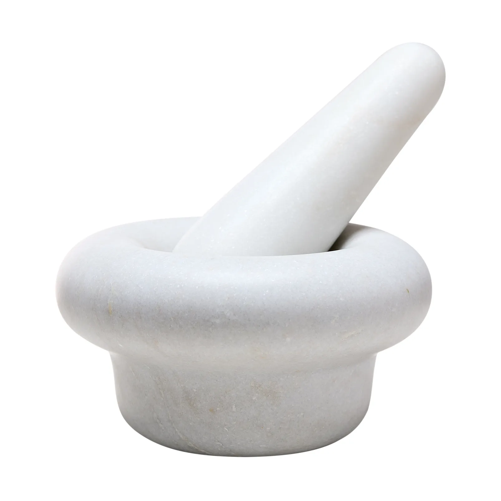 Steen vijzel Ø20 cm, Wit marmer Tom Dixon