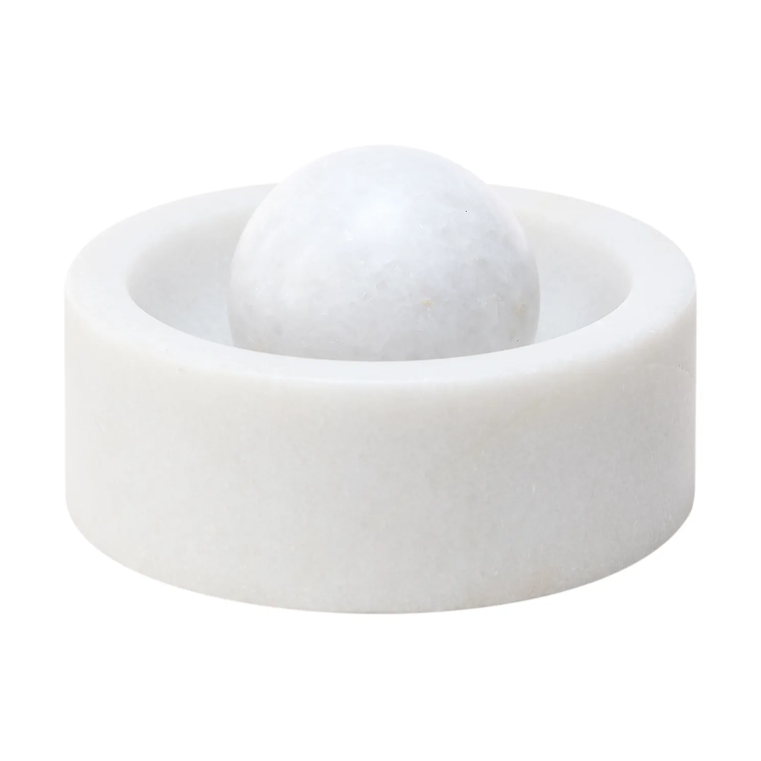 Stone kruidenmolen Ø12 cm, Wit marmer Tom Dixon