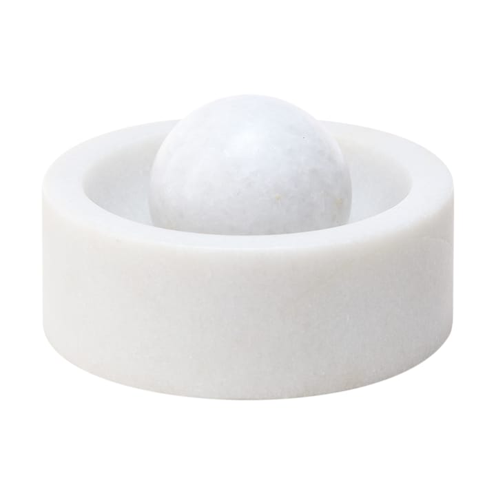 Stone kruidenmolen Ø12 cm - Wit marmer - Tom Dixon