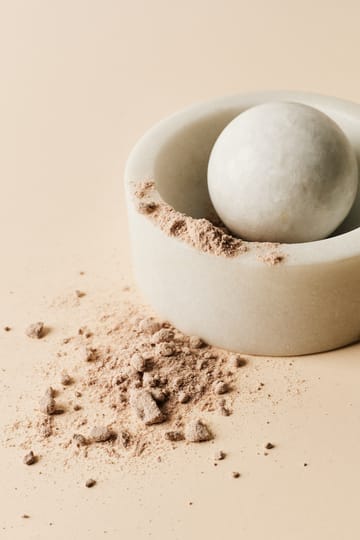 Stone kruidenmolen Ø12 cm - Wit marmer - Tom Dixon